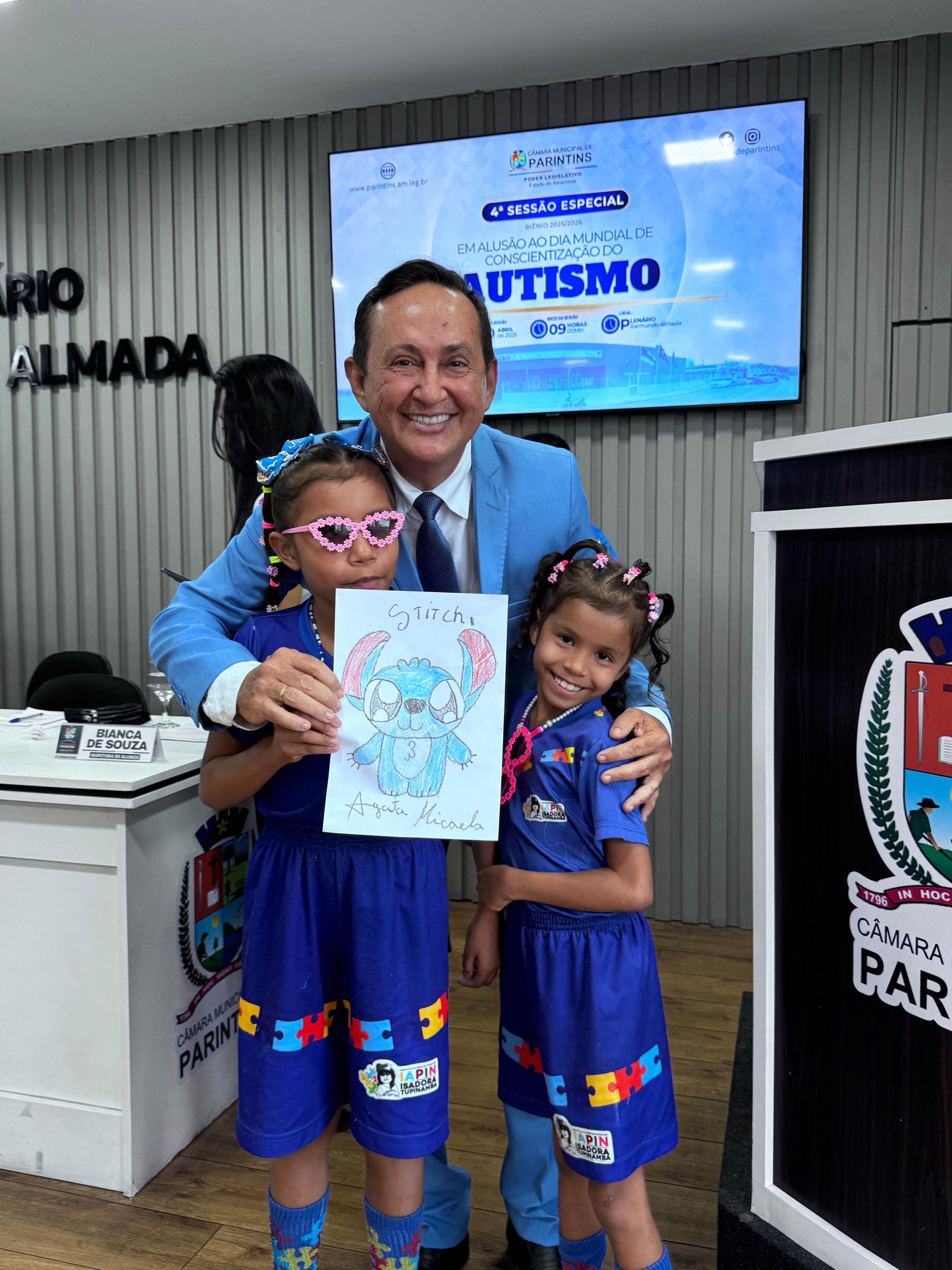 Babá Tupinambá participa da sessão especial em alusão ao Dia Mundial de Conscientização do Autismo